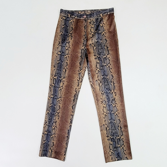 ISIS ♡ Sweet Vintage Los Angeles Snake Skin Print Spandex Stetchy Pants S - Picture 6 of 12